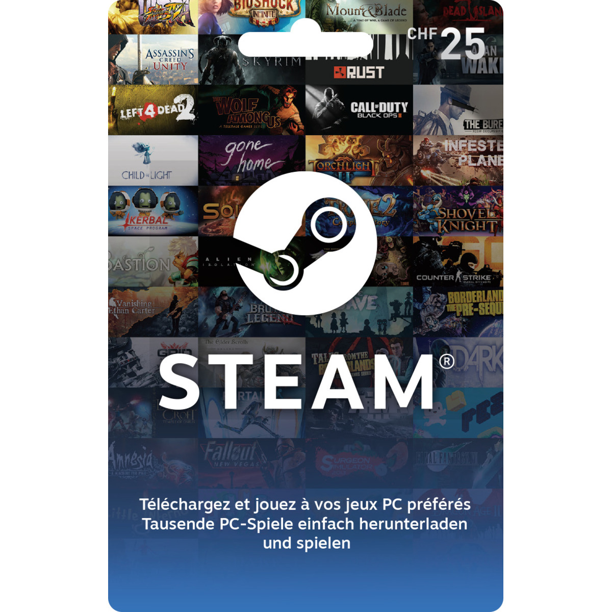 Carte cadeau steam